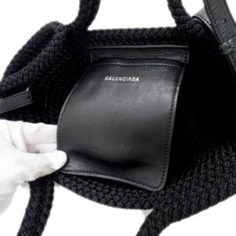 Balenciaga Bag Handbag Shoulder Ibiza Black Basket - Picture 8 of 8